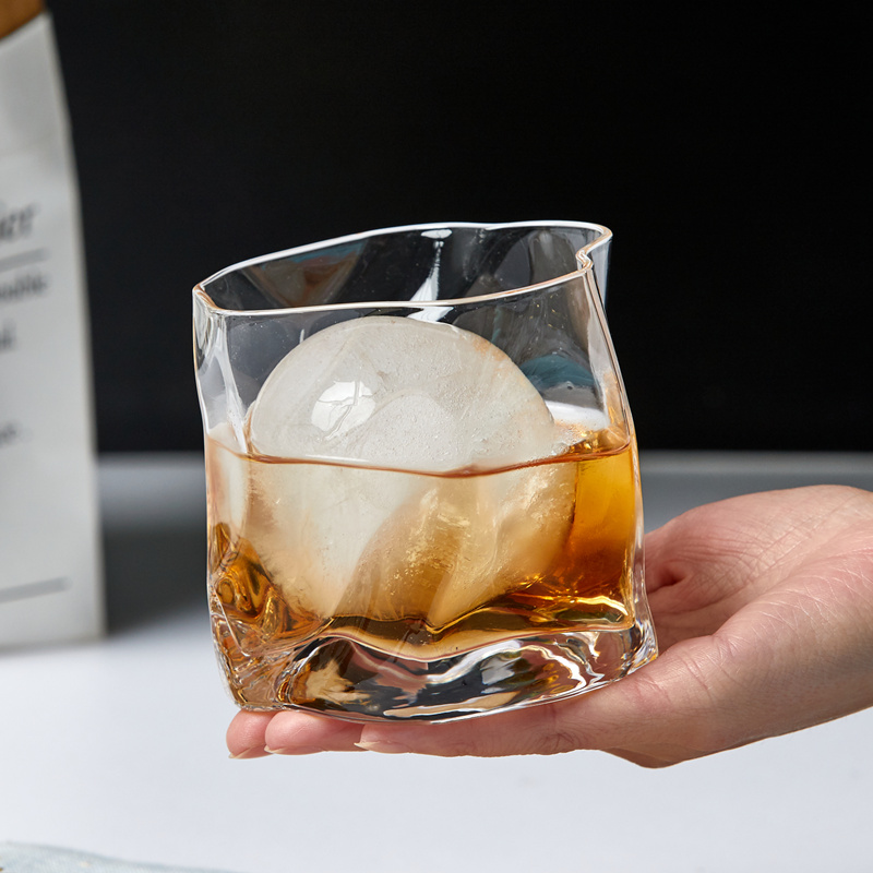 日式威士忌冰球杯喝酒杯玻璃洋酒杯创意个性莫吉托酒杯伏特加杯子