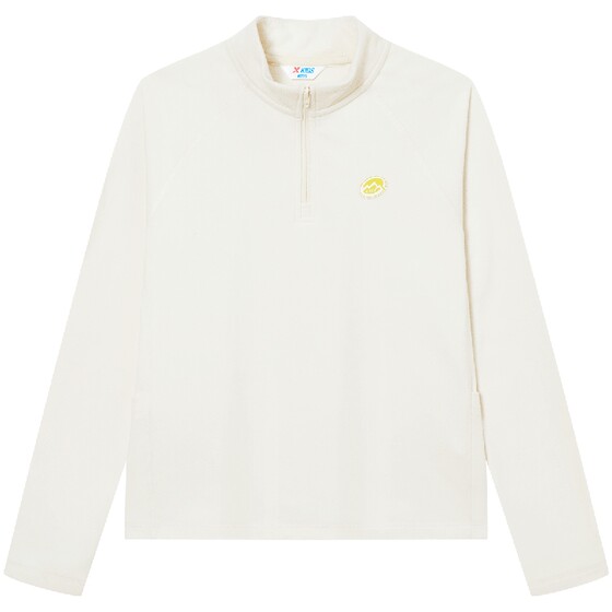 
Xtep children's clothing spring new boys half-cardigan bottoming shirt plus velvet top children's sports girls long-sleeved T-shirt