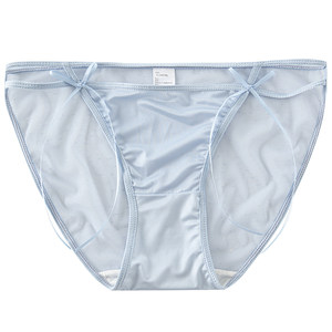 
Pure Desire French Sexy Lace Mesh Panties 10A Antibacterial Pure Cotton Crotch Hollow Cross Strap Women's Briefs