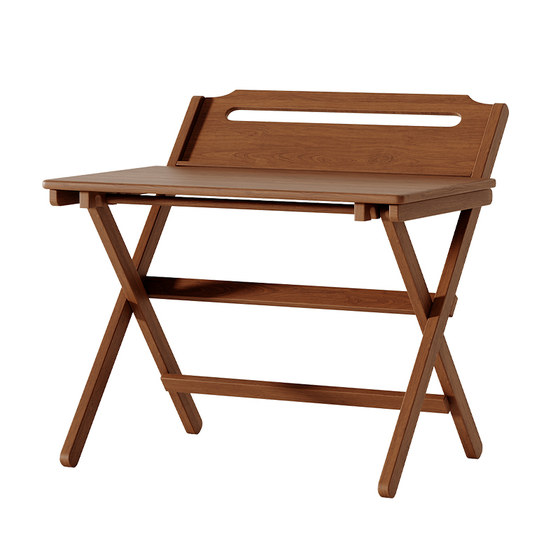 Solid wood folding desk Student's home computer table bedroom bedroom small apartment bedside learning small table simple desk
