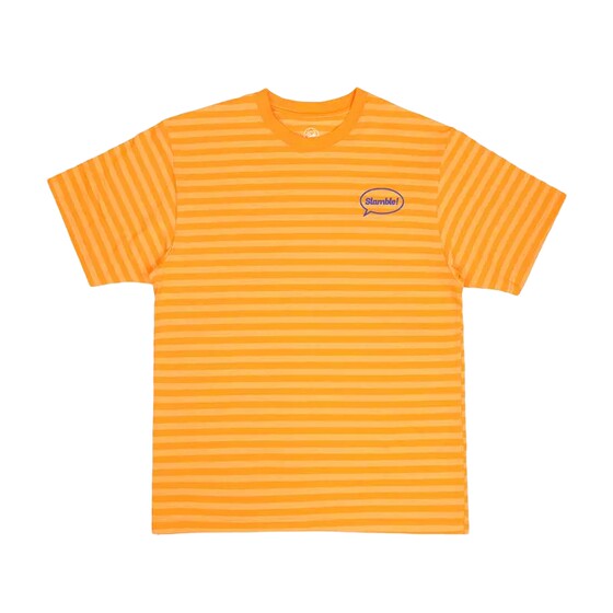 
SLAMBLE sports and casual striped short-sleeved T-shirt for men and women outdoor loose, comfortable and breathable versatile new style