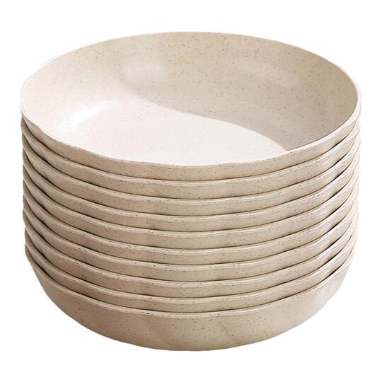 Rice Husk Disposable Dinner Plate Food Grade Birthday Party Small Plate