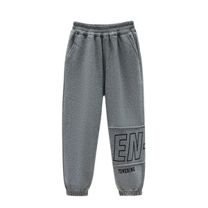 
Boys' pants autumn and winter 2025 new children's winter clothing thickened one-piece velvet casual sports pants medium and large children's sweatpants