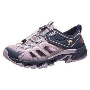 
Camel Women's Shoes 2026 Summer New Outdoor Sports Sandals Women's Breathable Hollow Beach Shoes Wading and River Tracing Shoes