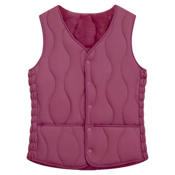 Autumn and winter velvet and cotton warm vest sleeveless casual
