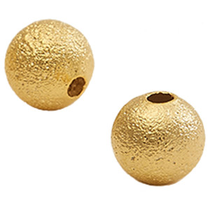 Gold-plated 24K small gold beads and loose beads DIY bracelet necklace anklet anti-allergic can touch water 3456mm