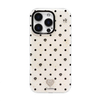 Coditto polka dots suitable for Apple 16pro mobile phone case