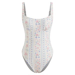 
CIDER new summer women's shaping U-neck floral one-piece swimsuit 114417642