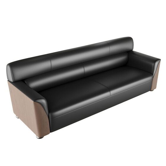 
Office office sofa simple modern business reception sofa coffee table set three person manager reception sofa