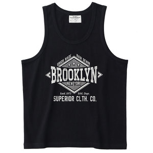 Ami Kaji Printed Vest Men's Pure Cotton American Retro Letter Base Sports Beach Casual Sleeveless Sweatshirt Summer
