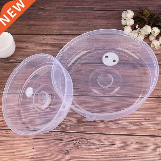 1pc Plastic Microwave Food Cover Clear Lid Safe Vent Kitchen