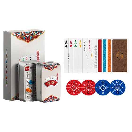 
Benniu four-color egg-breaking playing cards PVC plastic slender and narrow version waterproof and anti-folding high-end durable scorer