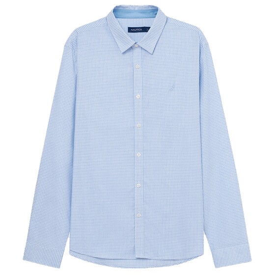 
NAUTICA/NAUTICA men's soft cotton comfortable and breathable spring and autumn long-sleeved plaid shirt