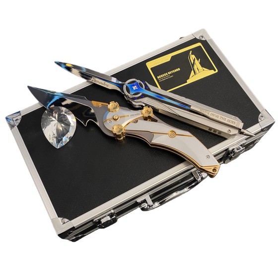 
Delta Operation Peripheral Polaris Knife Mercy Dragon Teeth Creed Metal Model Boys Birthday Gift Box