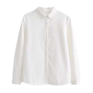 2025 autumn and winter new style student Japanese literary plus velvet thickened shirt for women long sleeves versatile base warm shirt