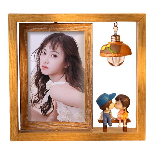 Tianqi Nordic 15cm(6インチ)両面木製フォトフレーム