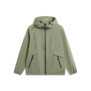 
[Lie'er Baby Live Room] Li Ning Outdoor CF Traceable Sunscreen Windbreaker Men's Cardigan Long Sleeve Jacket Hooded