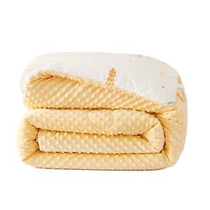 
Mercury home textile children's quilt mother and baby Class A antibacterial warm and low-allergic winter quilt spring and autumn quilt bean dot velvet quilt core bedding