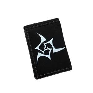 Wallet Men's and Women's Middle School Student Creative Trends Super thin canvas Printing young children simple small money clip