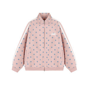 
lemanism American trendy starry collar jacket couple cardigan men 2026 new tops jacket women