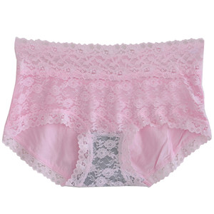 Free Shipping Caitian Underwear Women's Medium High Waist Flat Corner 30286 Women's Large Lace Modal Hip Lifting Women's Pants Head
