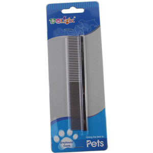 
Taiwan Boat Record Pet Comb Dog Comb Brush Stainless Steel Silver Comb Medium Kitten Dog NHP76/t050