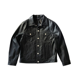 
Spring and Autumn New Top Cowhide Casual Top Jacket Genuine Leather Clothes Men's Lapel Short Jacket 507