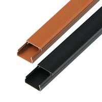 Surface-Mounted Wire Trough Without Glue - PVC Square Flame-Retardant Wire Trough In Gray, Black, And Brown