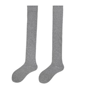 
Black, white and gray strong pressure stovepipe over-the-knee socks, cotton stockings, women's mid-high socks with boots, calf pile socks