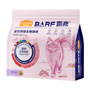 
McFoodie barf Bafu baked cat food, high-nutrition cat food, low-temperature cod crispy into kitten staple food 1.5kg