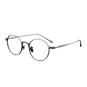 
Jingxi ultra-light pure titanium myopia glasses for men, which can be matched with degree temperament carved retro round frame eye frame for women