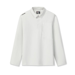 
FILA official men's knitted long-sleeved POLO shirt 2026 spring new simple casual and comfortable top