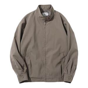 
Stand collar jacket boys light gray 2026 spring and autumn new Korean style versatile loose casual trendy tops and jackets