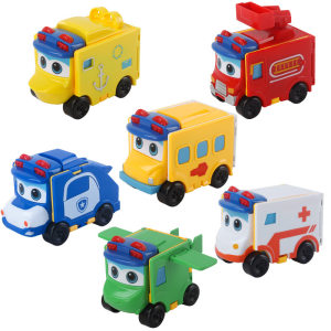 
Goethe's ever-changing school bus deformation reversal car cartoon car children's toy boy pull-back engineering vehicle girl puzzle