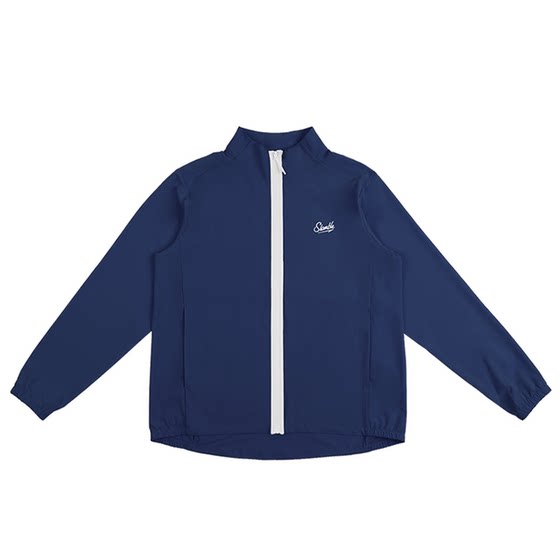 
SLAMBLE Autumn New American Solid Color Stand Collar Thin Zipper Jacket Men's Sports Coach Sport Top