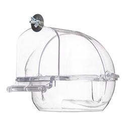 Bird Ball-shaped External Curved Bath Box Bathtub Peony Budgie Supplies Bird Tools Toys Bird Cage Accessories