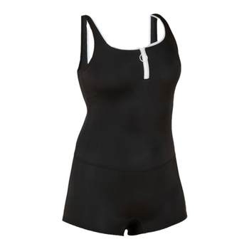 Decathlon swimsuit women's summer 2025 new sexy swimsuit one-piece large size women's flat corner meat cover swimsuit IVL2