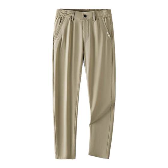 
Woodpecker Ice Silk Men's Pants Summer Thin Men's Sport Pants Loose Straight Business Stretch Casual Quick Dry Pants