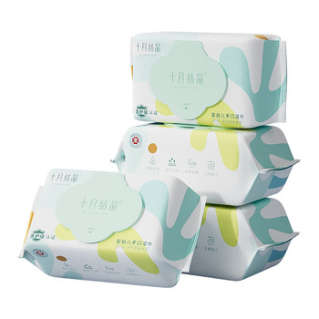 October crystallized thickened wet wipes for newborns