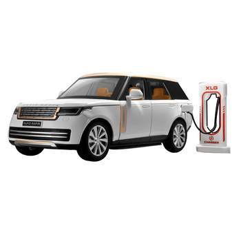 Seat removable charging cover can be opened alloy car model