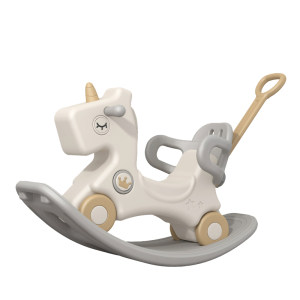 
Beiyi baby rocking horse and yo-yo car two-in-one rocking horse baby toy one-year-old gift box gift