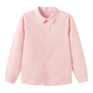 
Balabala boys long-sleeved shirt children's white shirt pure cotton big children's top 2026 new spring children's clothing