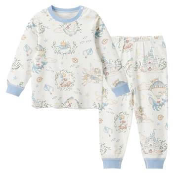 Wilbelu autumn and winter children's antibacterial underwear suit
