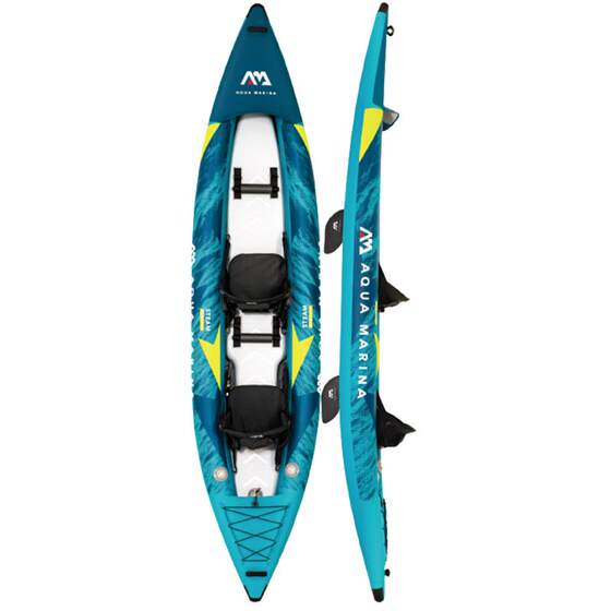 AquaMarina/Lebay single and double canoe kayak high-end inflatable boat imported wire drawing material turbulent