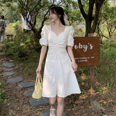 taobao agent Summer retro dress, plus size, fitted