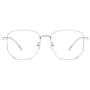 
Ultra-light color-changing myopia glasses frame for men's automatic photosensitive and anti-blue light can be matched with silver large square frame eye frame