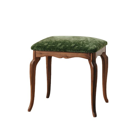 
Morris dressing stool black walnut solid wood Nordic retro makeup stool living room stool shoe change stool low stool