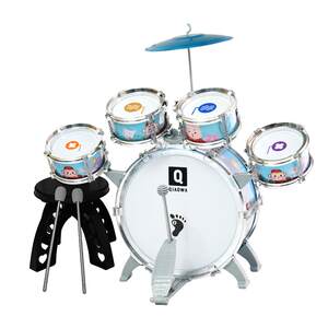 
Pretty kids drum set children beginners 1-3 year old boy 2 beating drum instruments toys baby birthday jazz drum 5