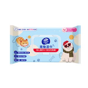 
Vinda glove-type pet wipes, cat bath-free cleaning, special dog tear-stained hair dry cleaning wipes