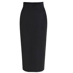 Autumn and winter woolen skirt, high waist hip skirt, mid-length one-step skirt, straight skirt, thickened long skirt